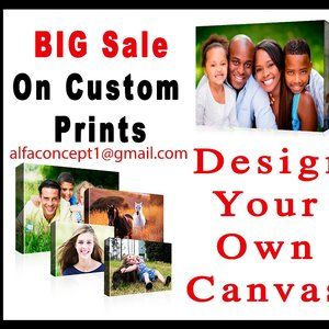 custom canvas, design your own photos, on canvas different sizes available